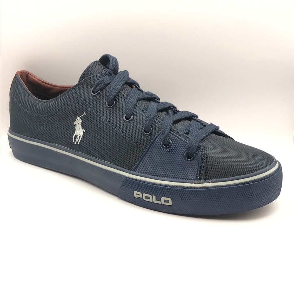 Ralph Lauren Cantor Low Men's Dark Blue Polo Sneakers 11.5D NOB
